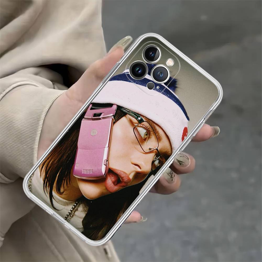 Поп E-Eilish Звезда B-billie Прозрачный чехол для телефона для IPhone 17 Air 16 Pro Max 15 14 13 12 11Plus Ударопрочный чехол