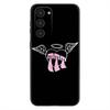 Чехол для телефона Singer T-Tini S-Stoessel для Samsung Galaxy A20, 21s, 22, 31, 32, 52, 53, 72, 73, 80, 91, Мягкий Жидкий Силикон, Черный Чехол