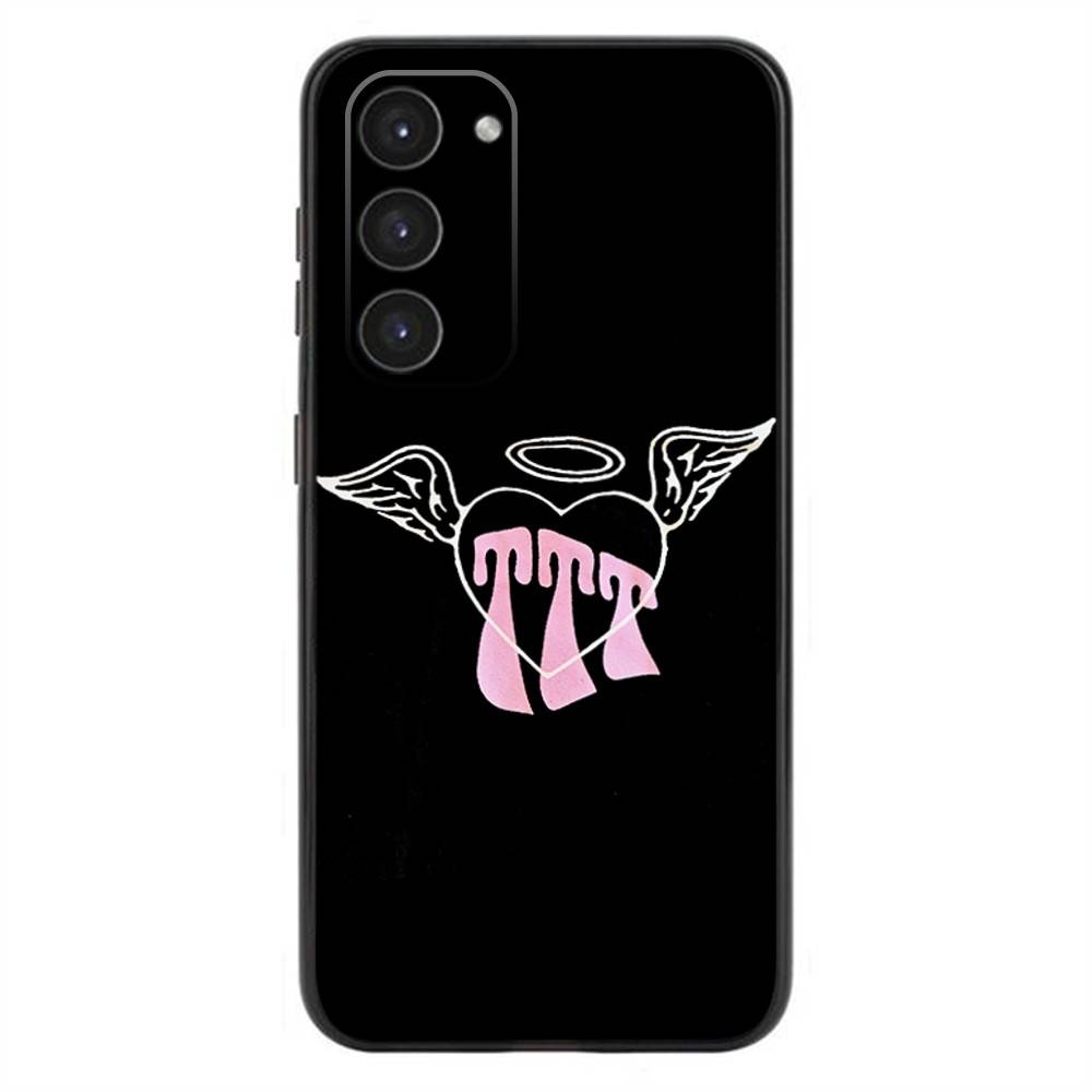 Чехол для телефона Singer T-Tini S-Stoessel для Samsung Galaxy A20, 21s, 22, 31, 32, 52, 53, 72, 73, 80, 91, Мягкий Жидкий Силикон, Черный Чехол