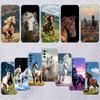 RE28 Fine Horse Transparent Phone Case for Motorola Moto Edge 20 30 40 50 S30 Fusion Ultra Pro Neo Lite + G200 G23