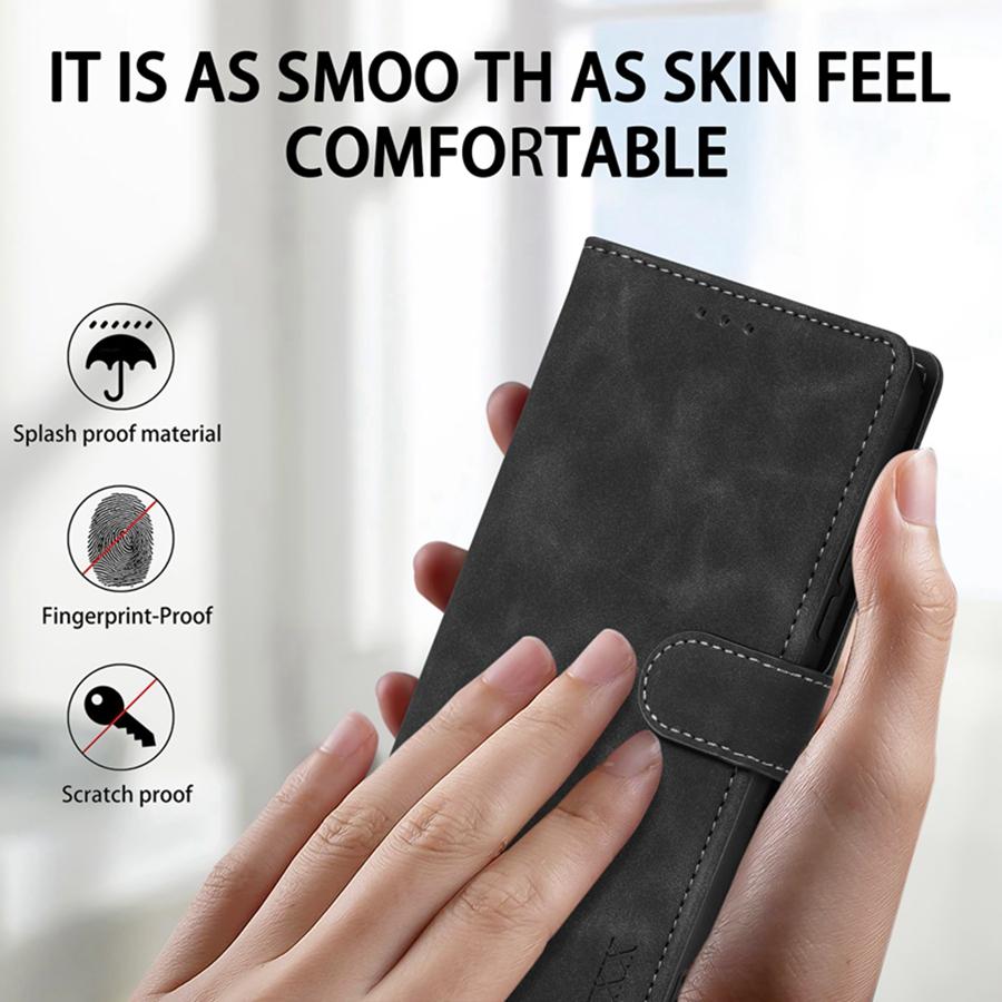 Wallet Skin-friendly With Card Slot Magnetic Flip Leather Case For Xiaomi 14T 13T Poco X7/M7 Pro Redmi Note 14 Pro+ 14S 13 Pro