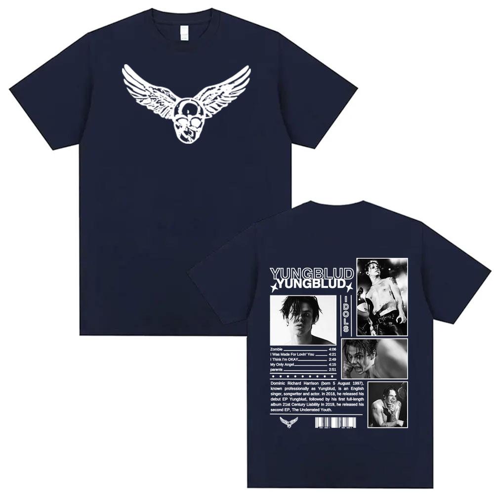 2025 Summer Singer Yong Bulu Idol Album Tour Cover Tshirt Mens Fashion Harajuku Pure Cotton Hiphop Tshirt Casual Street Wear