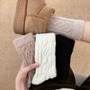 Female Autumn and Winter Thickened Warm Three Dimensional Twist Woven Tube Pile Socks