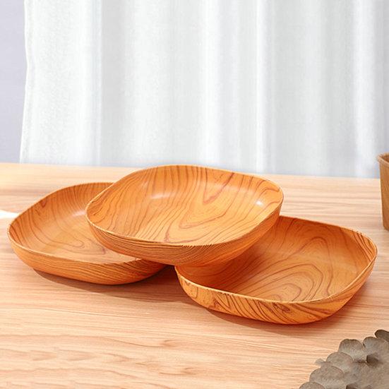 1 комплект фруктовых тарелок, поднос для пищевых костей, гладкая поверхность, лотки для хранения тортов, квадратная форма, прозрачная