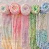 One Ball Rainbow Candy Wool Hand Knitting Mohair New Icelandic Wool Gradient Colour Thick Wool Yarn Scarf Diy Hand Mixed Yarn