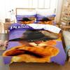 Cartoon Puss in Boots Duvet Cover Pillowcase Bedding Set for Kids Girl Boys Bedroom Gift Single Double Large Size