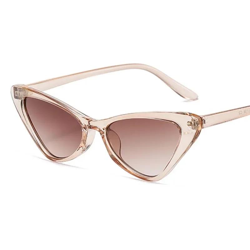 Vintage Mirror Cat Eye Sunglasses Women Men Cateye Retro Small Frame Designer Brand Eyewear Female Male