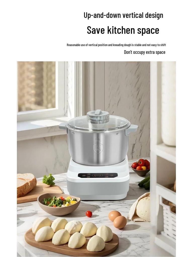 Шеф-повар по тесту: Компактный автоматический миксер и ферментер для замешивания, расстойки и интеллектуального приготовления теста