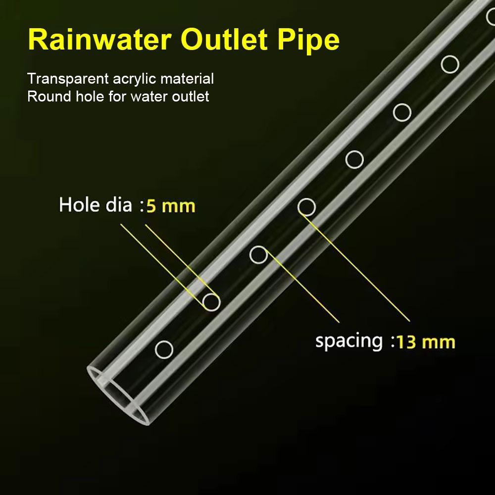 1Pcs Transparent Outflow Pipe 50cm Aquarium Filter New Fish Tank Rain Spray Bar