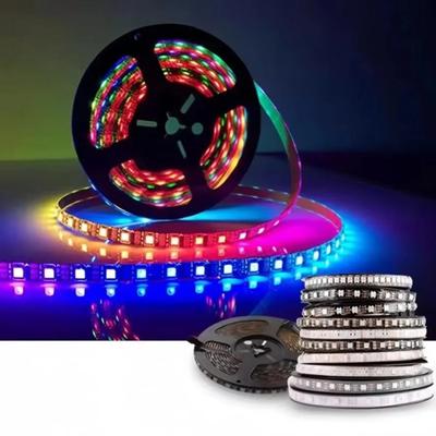 Светодиодная лента WS2811 WS2811B Светодиодная лента 30 60 светодиодов/м RGB DC12V DC24V Индивидуально адресуемая лента Черная Белая печатная плата IP65 IP67