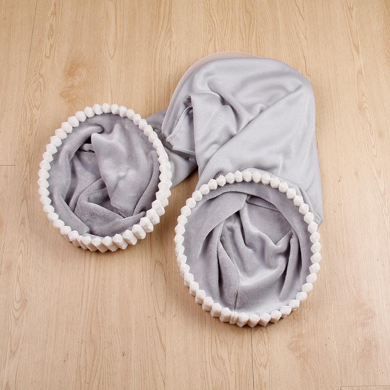 Привлекательная кровать-туннель для кошек с подушками-трубками, игрушки, складная подставка для кошек, легко чистящаяся мягкая съемная хижина, игрушка-туннель для котят