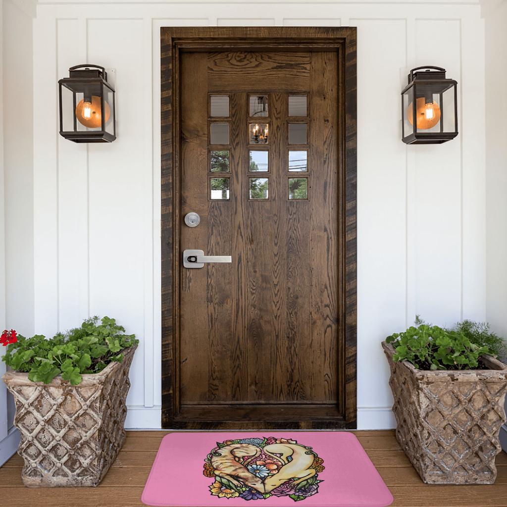Whippet Hound Dog Doormat Anti-Slip Kitchen Bath Mat Living Room Door Floor Entrance Carpet Rug