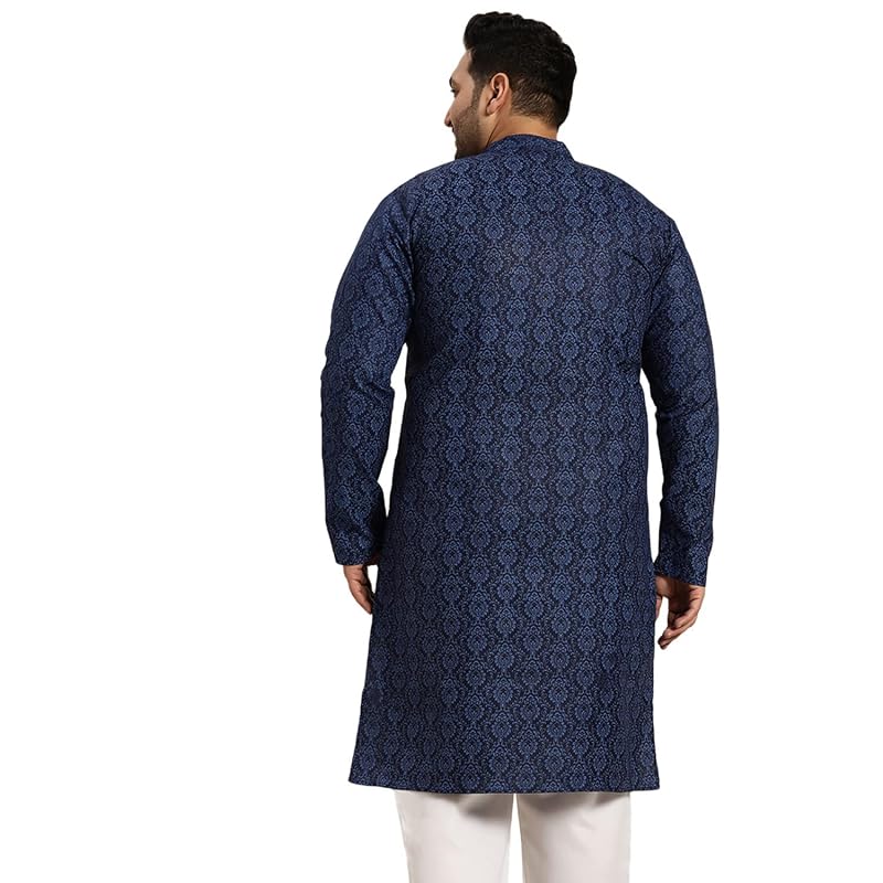 SOJANYA Plus (Since ) Men' Cotton Blend and Printed Only Long Kurta