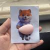 3D Щенок Молния Защип Наклейка Милый Сиба-ину Большой Живот Наклейка Мультяшная DIY Наклейка на Чехол Планшета Телефона Детская Игрушка Подарок на День Рождения
