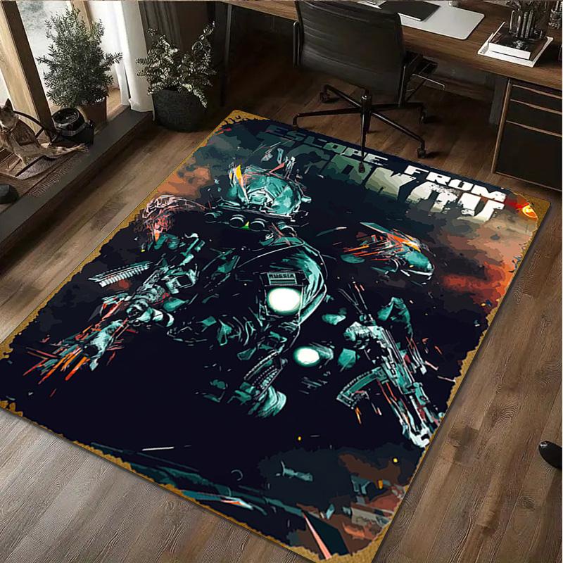 1Pc Escape From Tarkov Game Print Rug - home decoration Carpet For Living Room Bedroom Flooring Computer Chair Area Rug
