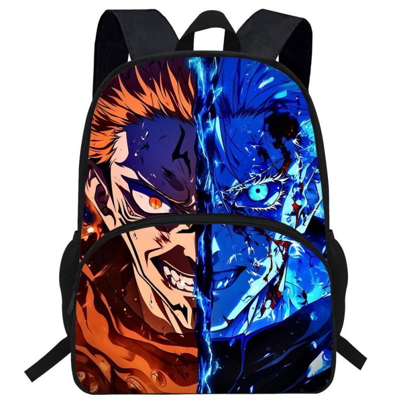 Kids Backpack School Use Anime Cartoon Design Large Capacity Oxford Fabric Bag With Ergonomic Back Support