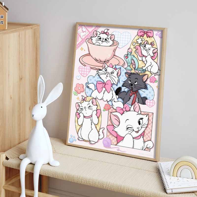 Disney Алмазная мозаика Кот Мари Сладкая и Очаровательная Коллекция Иллюстраций Поделки Своими Руками 5D Мозаичная Вышивка Хобби Подарки Декор для Дома