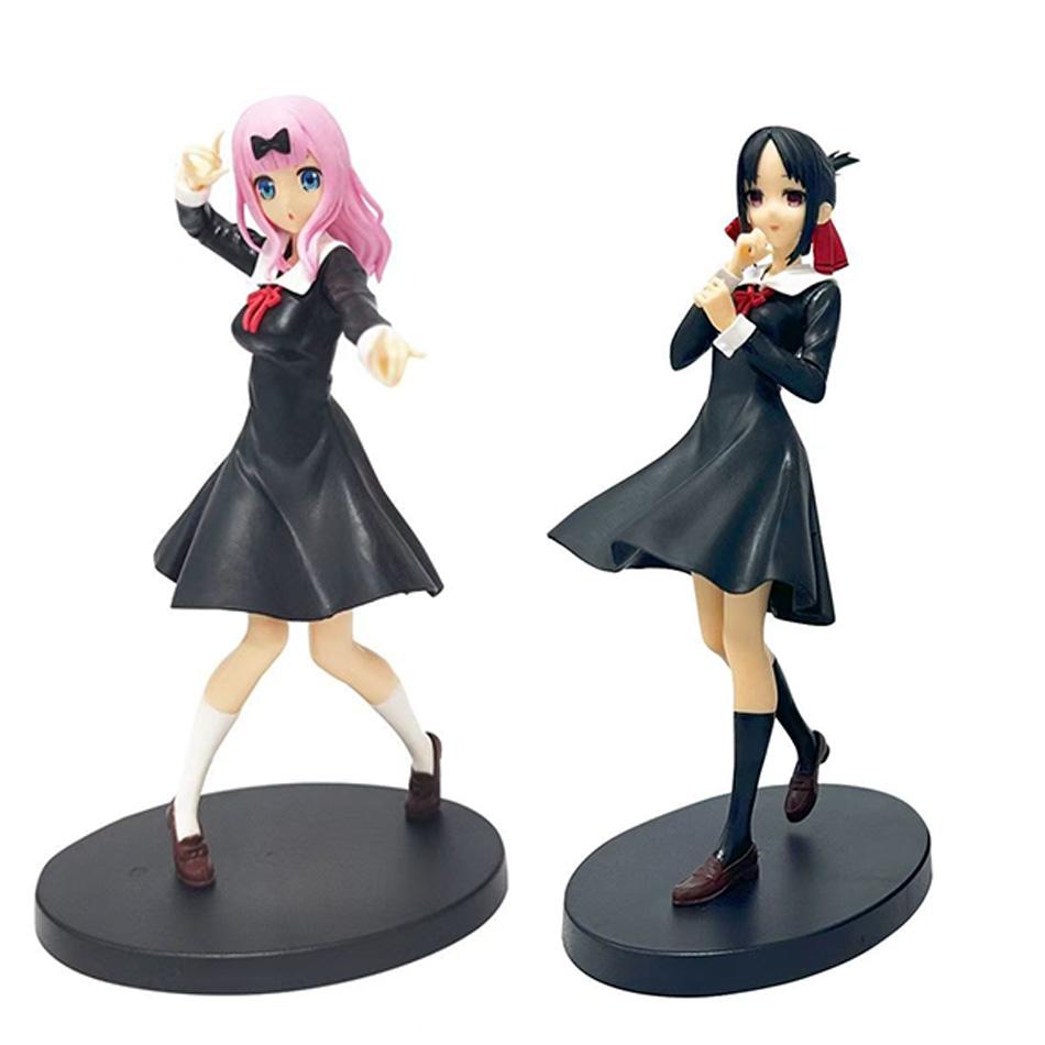 Kaguya-sama: Love Is War 18 см Аниме Фигурка Кавайная Девочка Фудзивара Тика Синомия Кагуя Экшен Коллекционная Модель Кукла Игрушка Подарок