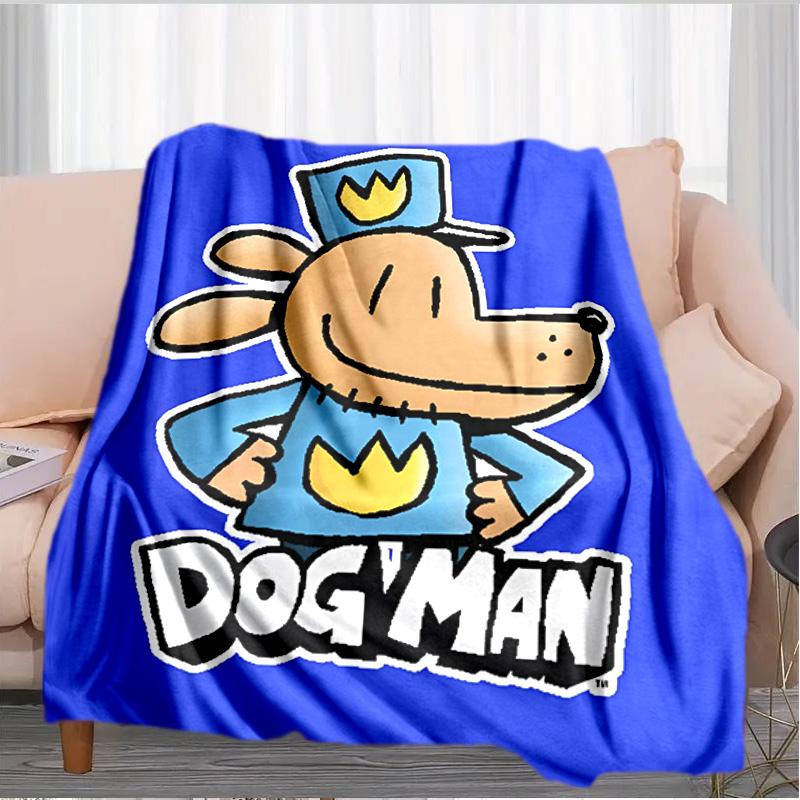 Dog Man And Friends Adventure Blanket Suitable for Sofas, Beds, Offices, And Camping - Perfect Gift for Halloween Christmas