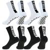 4 пары носков с нескользящей подошвой для мужчин и женщин, для футбола, баскетбола, бейсбола, регби, футбола, велоспорта, скейтбординга, для атлетических упражнений, дышащие
