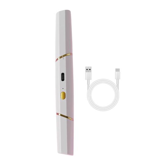 Электрический триммер для бровей 2-в-1 и триммер для носа для женщин, USB-перезаряжаемый триммер для волос на лице, портативный безболезненный инструмент для точного ухода