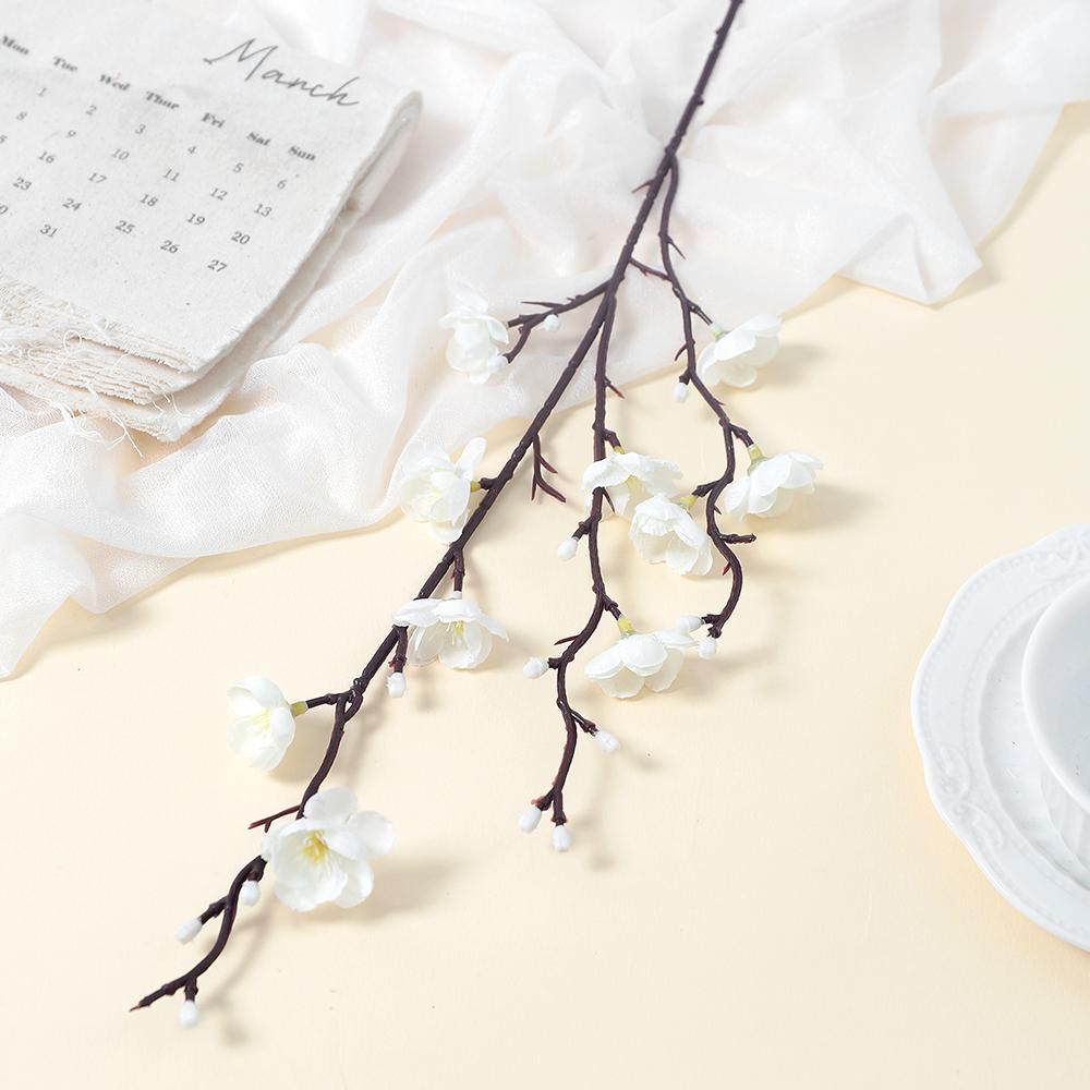1/2 шт. Букет искусственных цветов Цветок сливы 53 см Искусственные цветы для домашнего декора Садовое свадебное украшение Аксессуары для настольной вазы