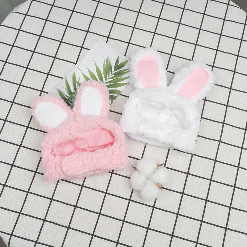 1pcs Plush Rabbit Ears Pet Headband, Rabbit Ears Hat for Cats Small Dogs Party Costume Accessory Headwear