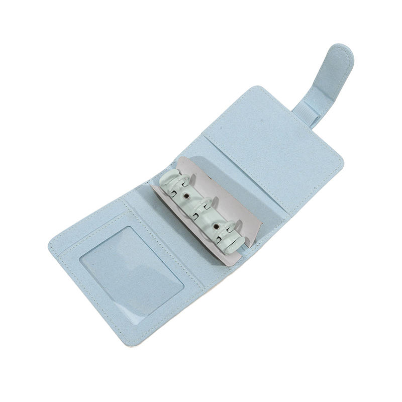 1PC PU 3-Hole Card Collection Book Цветной альбом с отрывными листами для хранения фотографий Почтовая открытка Сортировочный буклет