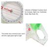 Orienteering Thumb Compass Clear Scale ABS Multifunctional Backpacking Compass with Luminous Points for Adventure Camping X 7cm BiKING! Compass, 9.6