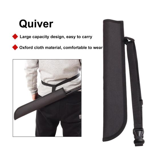 Oxford Cloth Archery Arrow Quiver Holder Adjustable Arrow Backpack Waist Bag Back Quiver for Compound Bow Longbow Bow Hunting