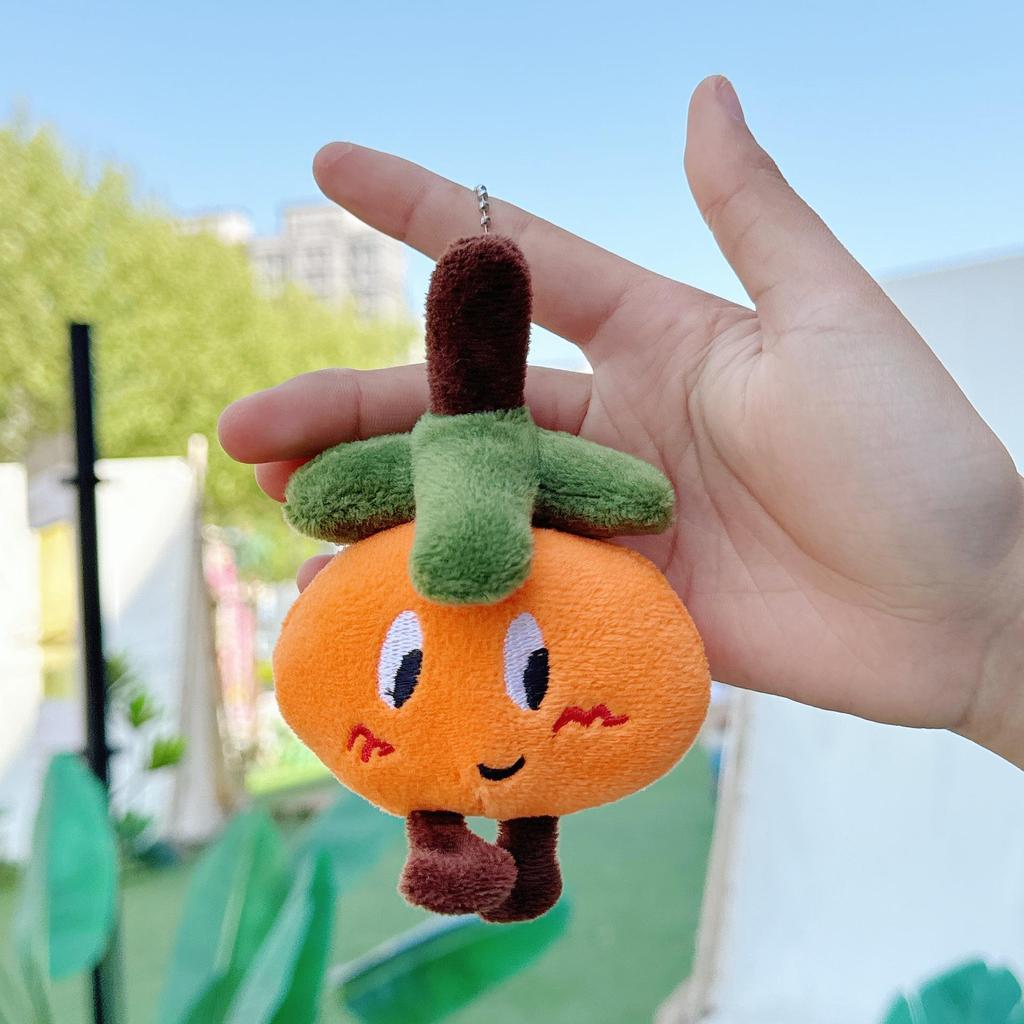Плюшевый кулон Хурма Жуи: Креативный мультяшный брелок с фруктами и аксессуар для сумки