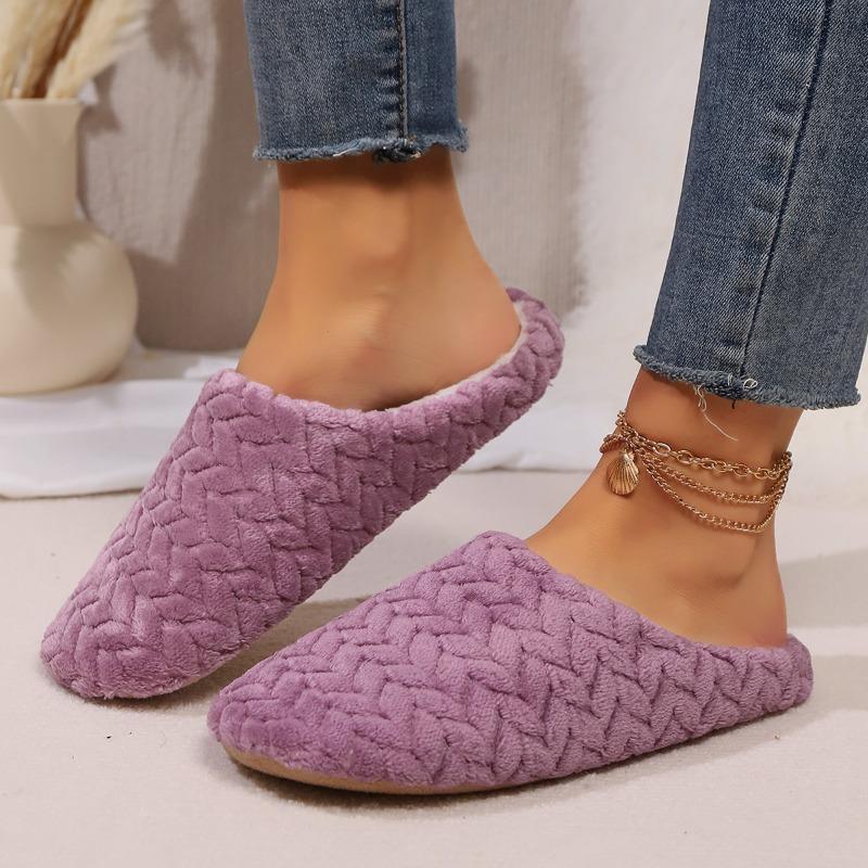 Туфли на плоской подошве женские хлопковые тапочки зимние короткие плюшевые теплые повседневные туфли 2024 новый стиль удобные мягкие туфли женская мода