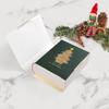 WTEMPO Рождественские подарочные коробки Мини подарочные упаковочные коробки DIY Складные коробки из бумаги с принтом рождественской серии Дизайн в форме книги Декоративные коробки