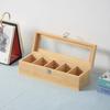 Portable Tea Packet Box Bamboo Teabag Holder Portable Tea bag Storage Box  Home Office Spices