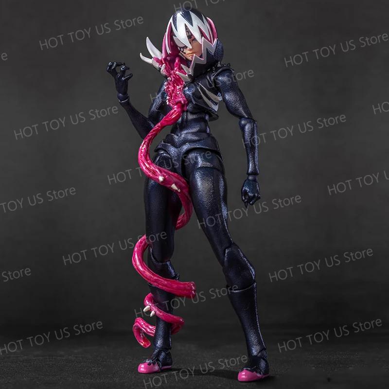 In Stock Venom Gwen Action Figures Anime Figurine Kaiyodo Amazing Yamaguchi Revoltech Statue Ko Model Gk Collection Kid Toy Gift