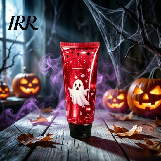 Washable Glitter Squeeze Tube Ghost Toothpaste Stress Ball, Purple Flow Slow Rising Portable Anxiety Relief Toy Fidget Toy, Halloween Decompression