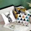 Подушка в виде оленя, геометрическая наволочка, декоративная наволочка для домашнего дивана в скандинавском стиле