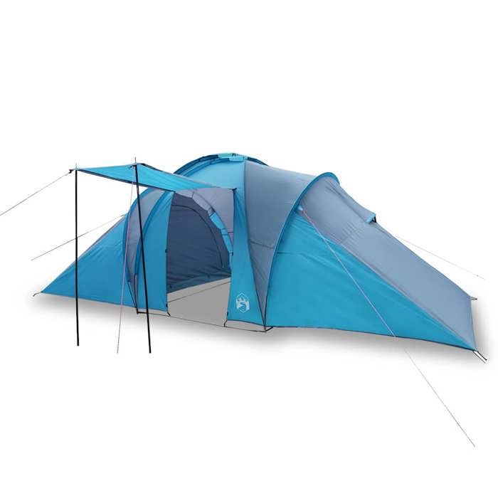 VidaXL Tente de Camping 6 Personnes, Tente d'Ombrage avec Sac de Transport, Auvent Portable avec Parois Latérales pour 94344