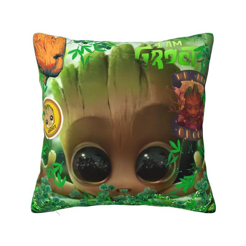 Custom Kawaii Movie Groots Cartoon Luxury Throw Pillow Covers Decoration Car Cushion
