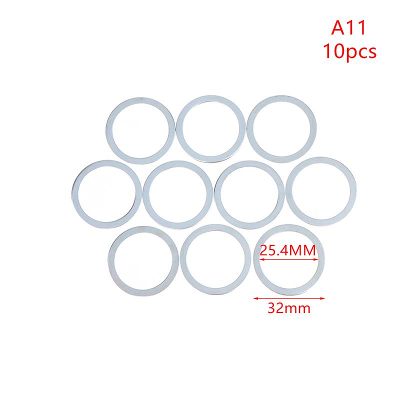 Circular Saw Blade Reducing Conversion Rings 10Pcs 10-32mm Easy Install Adapters for Angle Grinder Cutting Disc Carpenter Woodworking Tools
