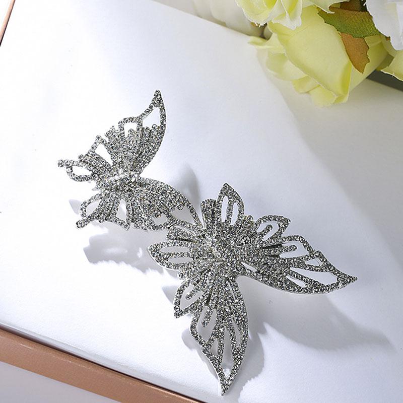 Fashion Rhinestone Brooch Pin Butterfly Scarf Pin Party Jewelry Gift KTJ