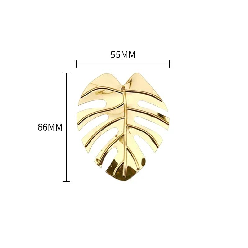 Столовые принадлежности Модные однотонные кольца для салфеток Набор Держатели для колец для салфеток с листьями Декор Пряжка для салфеток Свадебный банкет Украшение стола
