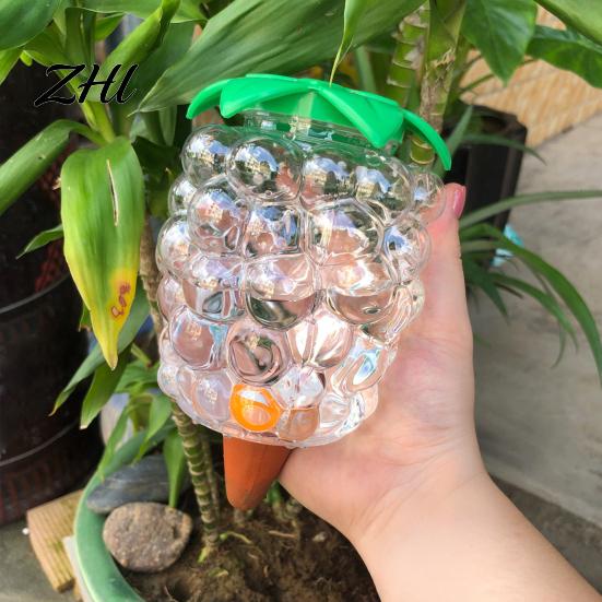 Self Watering Spikes for Pots Automatic Plant Bulb, Grape Shaped Globes with Indoor Gardening Accessories Terracotta Spikes, Vacation Tool Potted