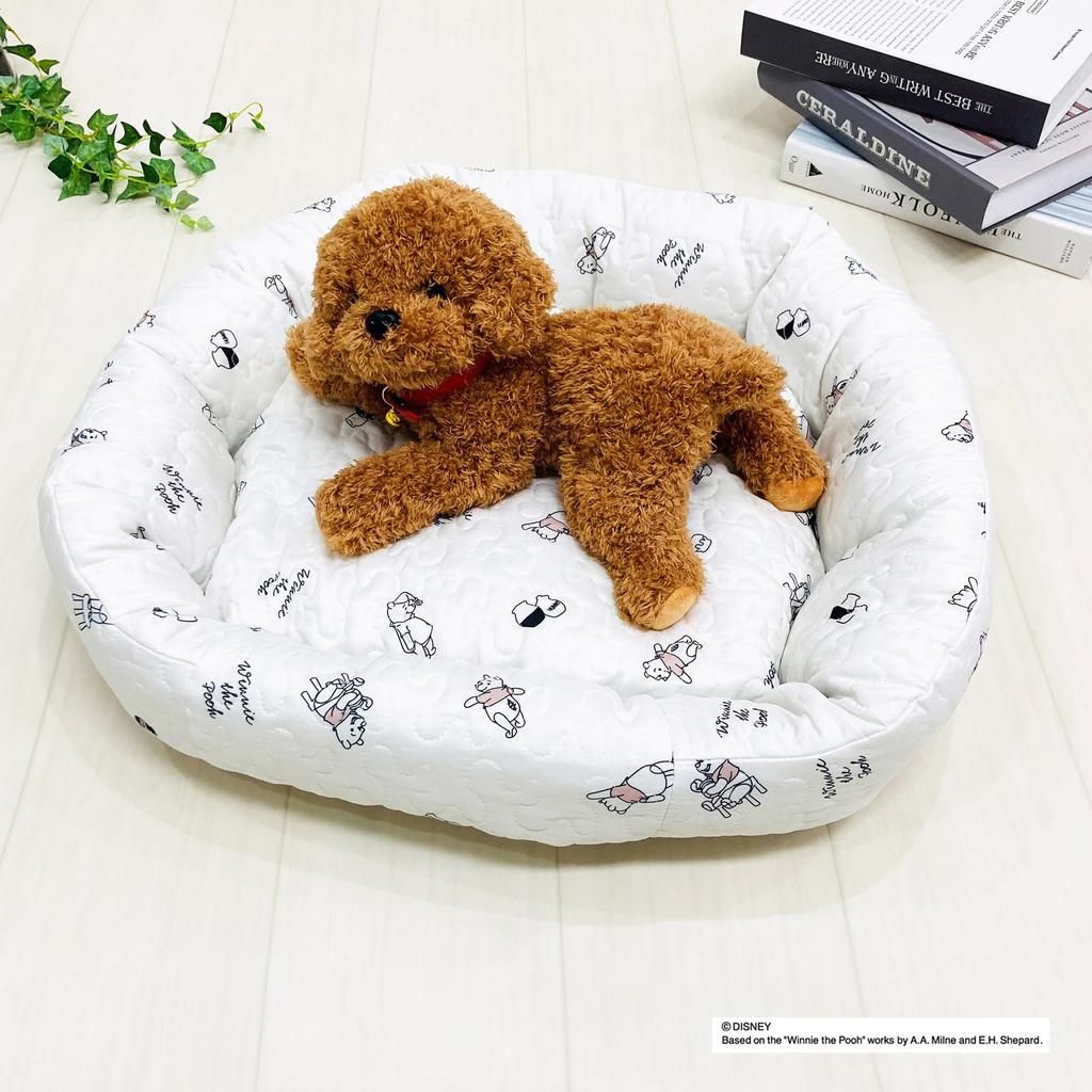 MORIPiLO Morishita Pet Bed for Dogs and Winnie the Korean Style Ible Peach Skin Disney Character Goods 4621326 Cats, Summer/Winter Year-round, Pooh,