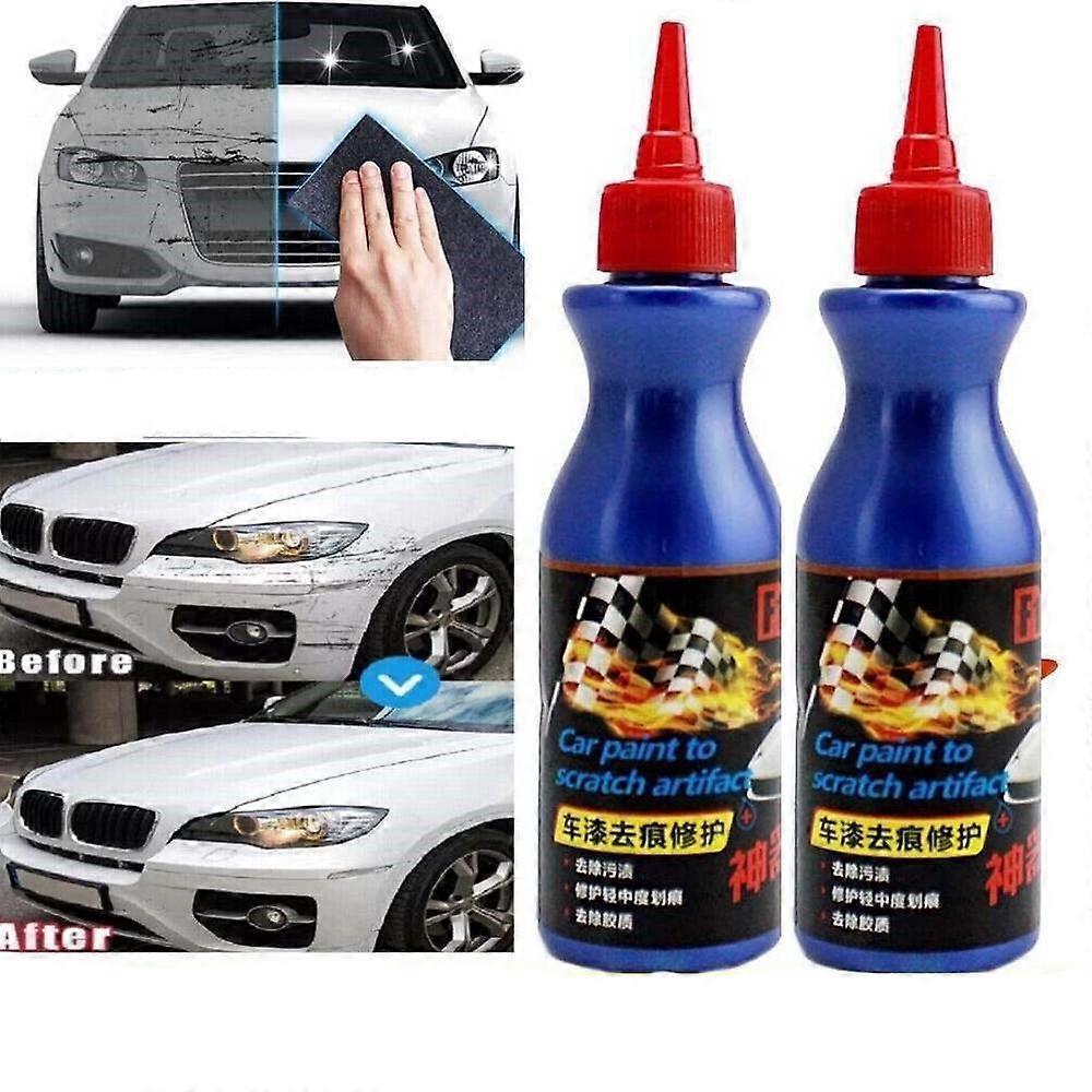 2PCS Car Scratch Remover for Deep Scratches Paint Restorer Auto Repair Wax,Auto Body Wash Maintenance Repair Agent