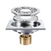 Beyoon Modern Rectangle Bathroom Accessories 4 Inch Anti-odor Shower Chrome Washing Drain Washing Machine Floor Drain
