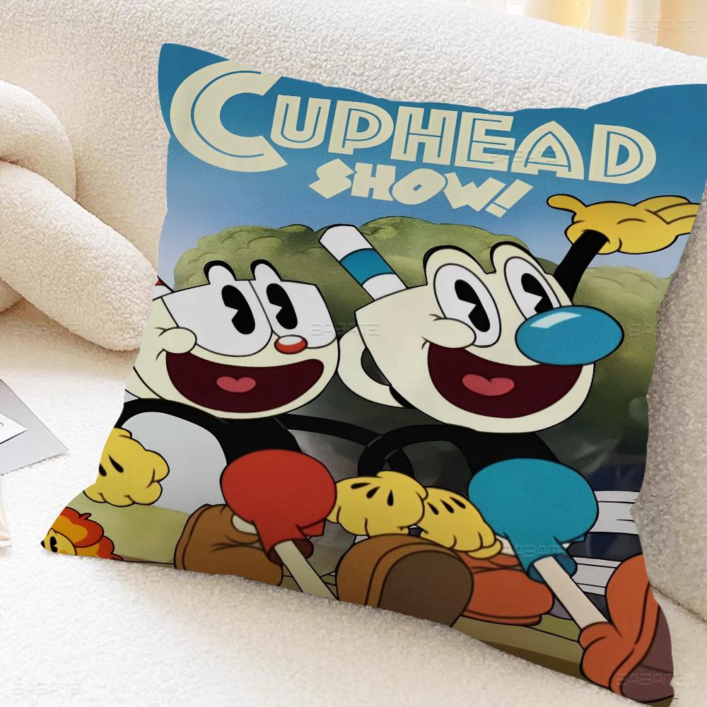 Аниме Мультфильм C-Cupheads Наволочка 30x50 Полиэстер Декоративные Подушки для Дивана Подушки для Декора Дома Чехол на Подушку