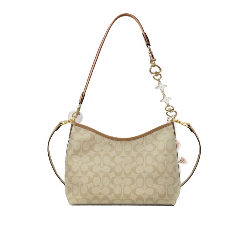 Coach Сумка на плечо [Сумка на заказ] Laurel 31 для поездок на работу большая вместимость съемный ремень сумка-хобо под мышку с принтом бант удлинение Yunshang Qingyu базовая одежда