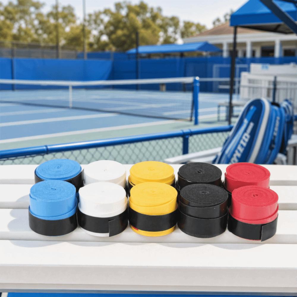 10pcs PU Material Handle Wrap 110cm Length Sports Grip Tape Convenient Racquet Overgrip For Sports