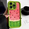 Korean Cute Watermelon Phone Case For iPhone 14 Pro Case for iPhone 11 12 13 15 Pro Max XR X XS 7 8 SE Shockproof Silicone Cover